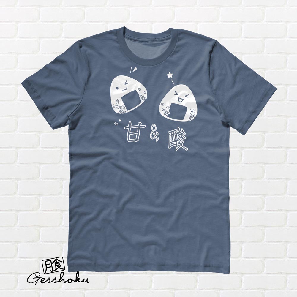 Onigiri Rice Ball T-shirt - Stone Blue