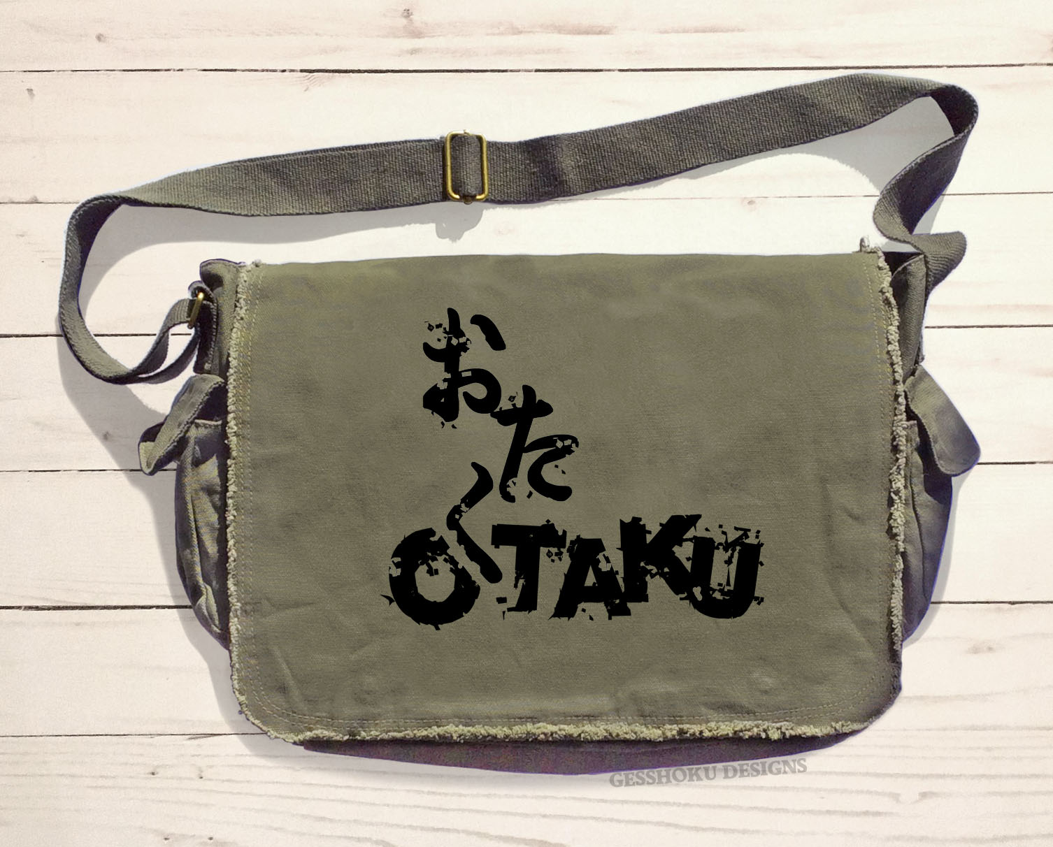 Otaku Messenger Bag - Khaki Green