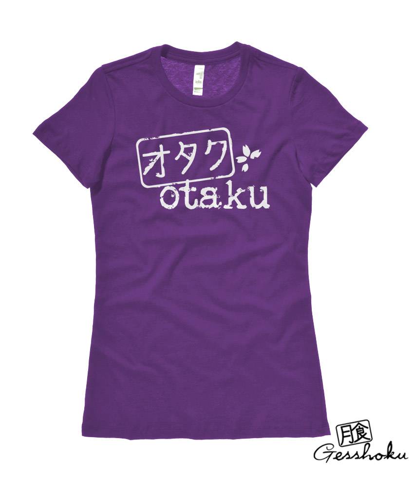 Otaku Stamp Ladies T-shirt - Purple