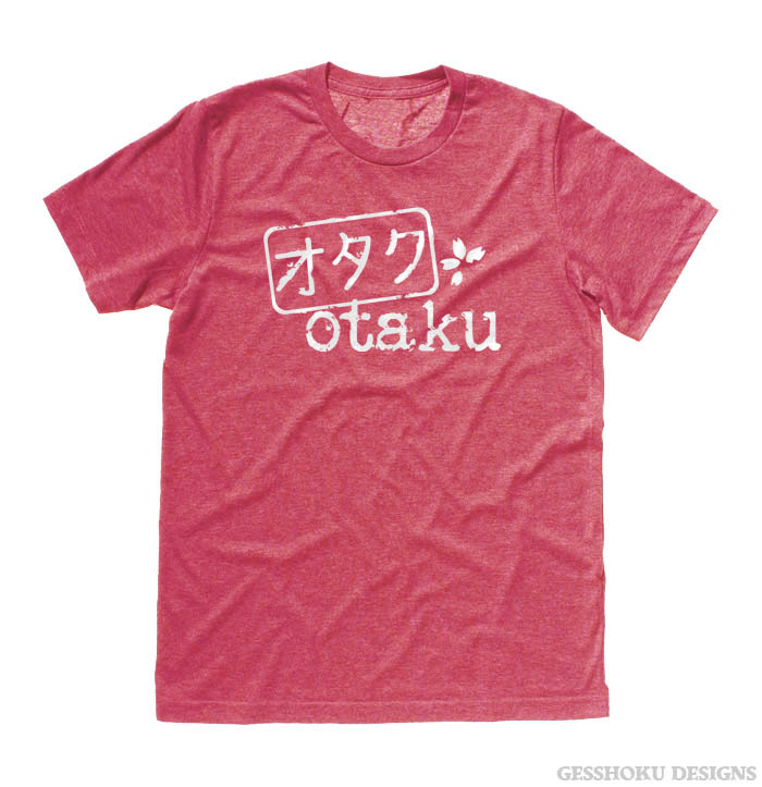 Otaku Stamp T-shirt - Heather Red