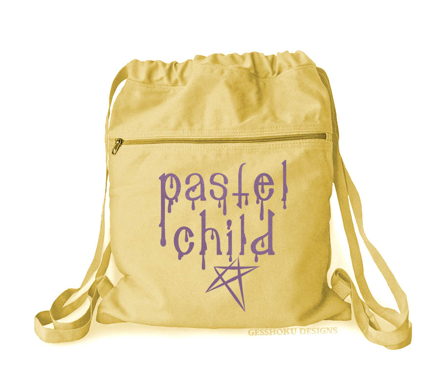 Pastel Child Cinch Backpack - Yellow