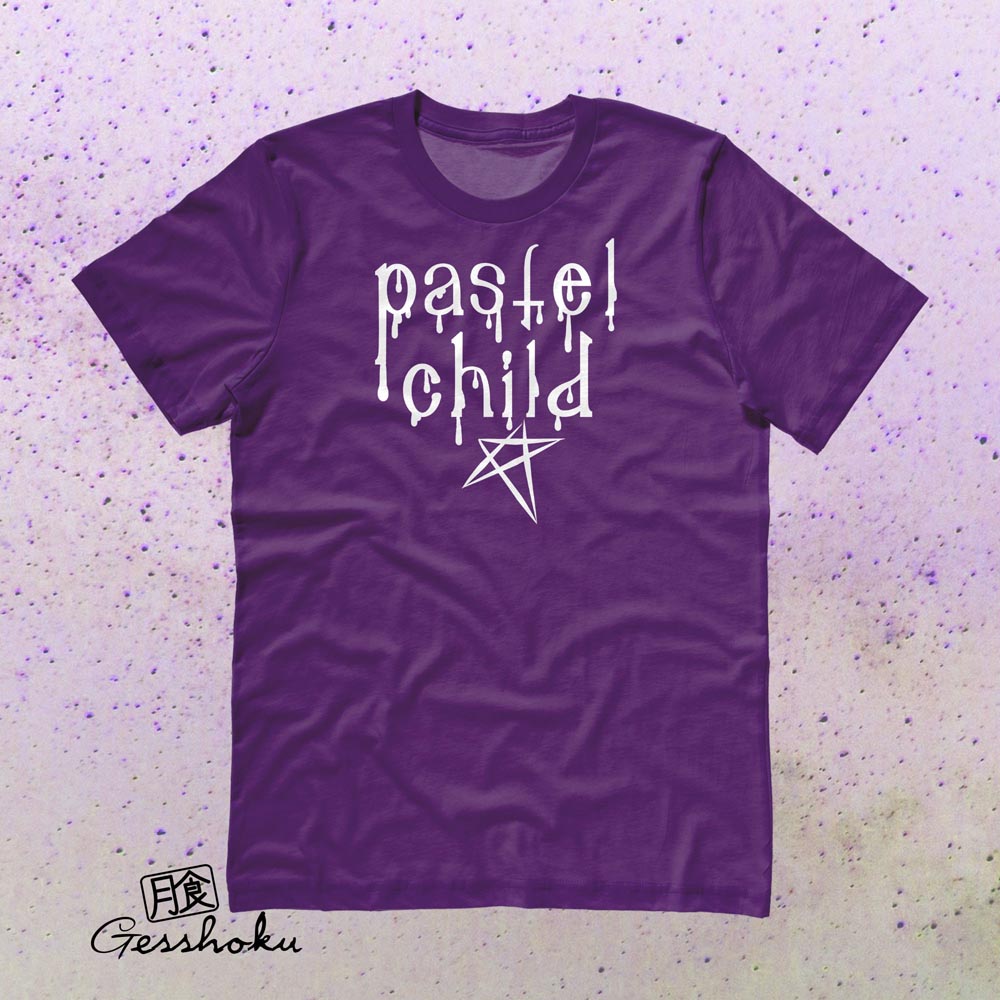 Pastel Child Goth T-shirt - Purple