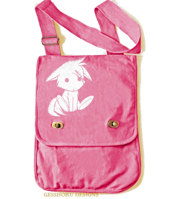 Plush Kitsune Field Bag - Pink