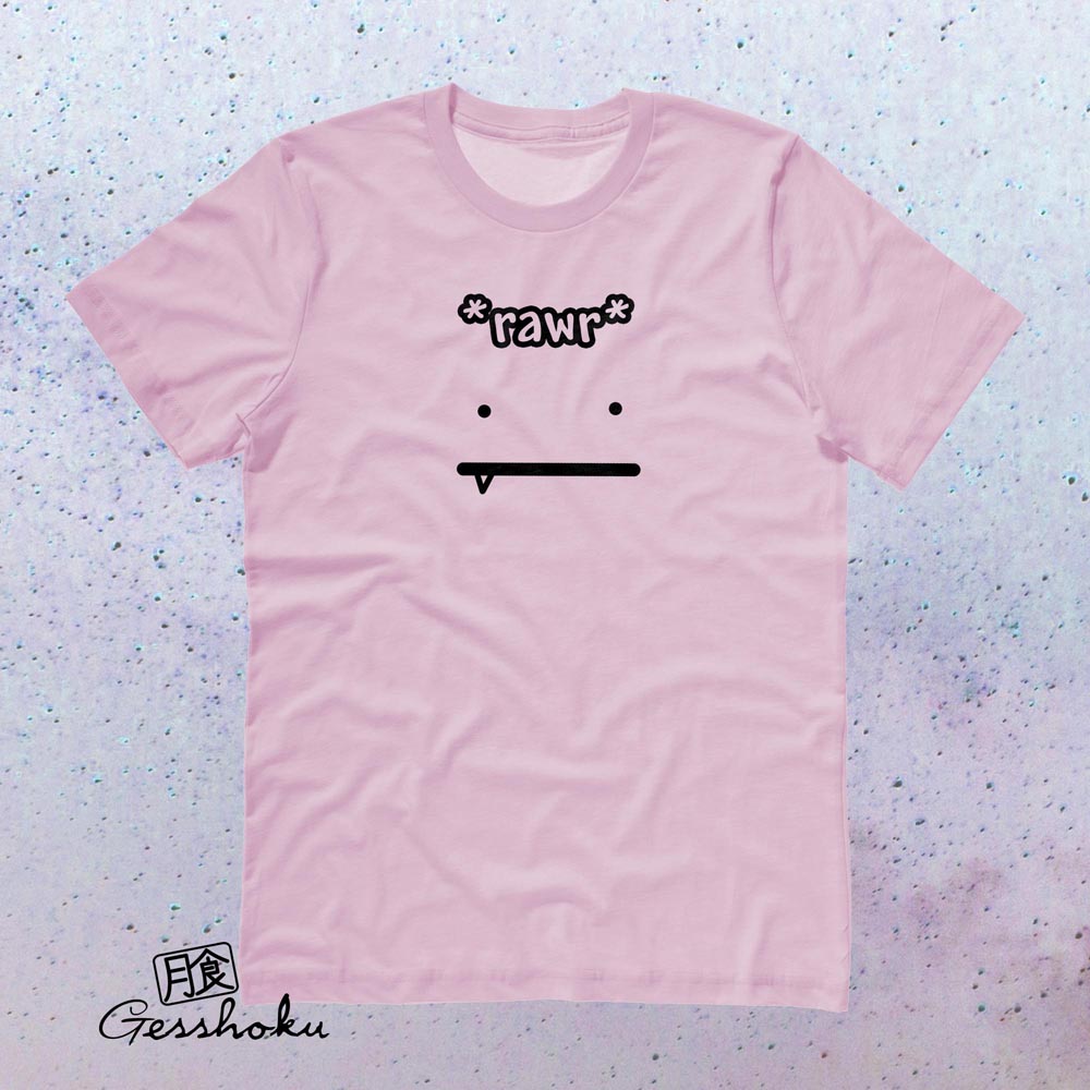 RAWR Face T-shirt - Light Pink