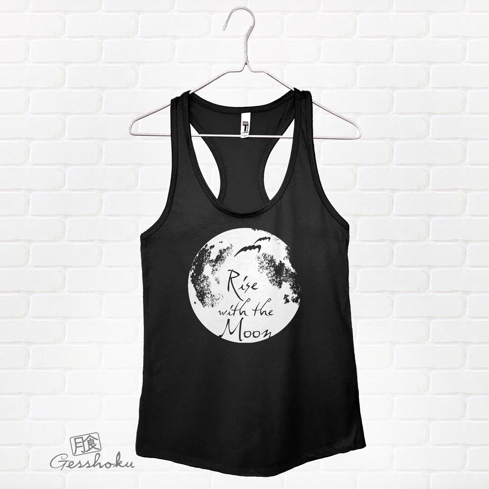 Rise with the Moon Flowy Tank Top - Black