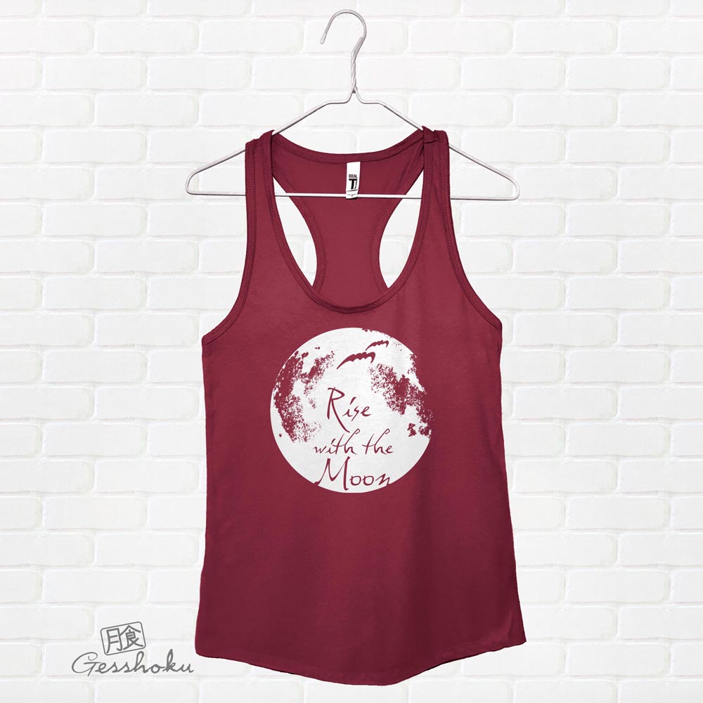 Rise with the Moon Flowy Tank Top - Maroon