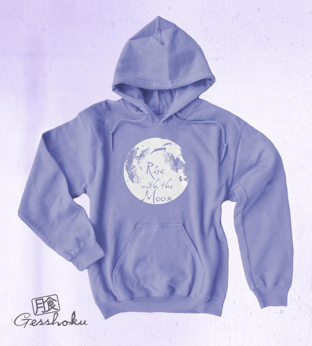 Rise with the Moon Pullover Hoodie - Violet