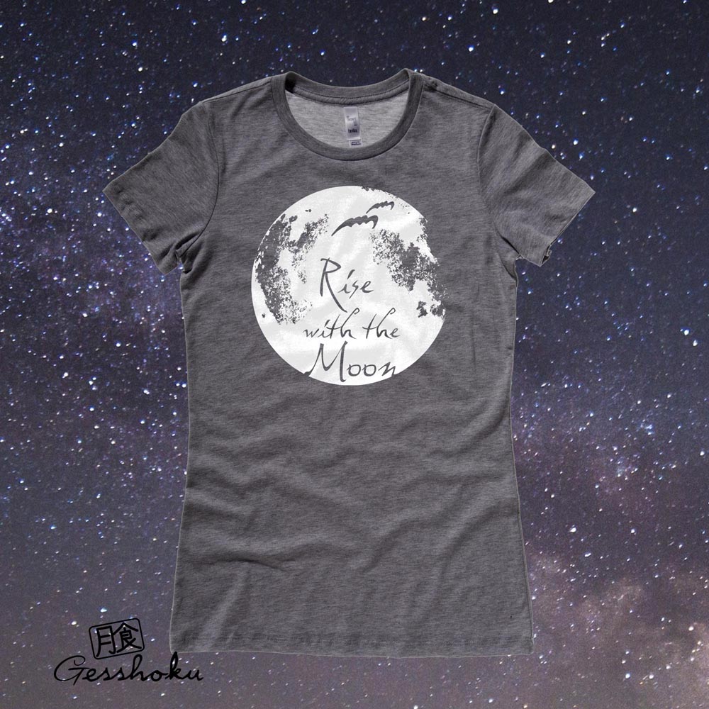 Rise with the Moon Ladies T-shirt - Charcoal Grey