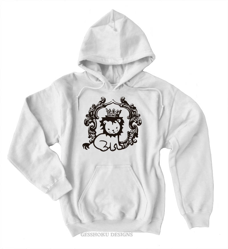 Royal Lion Prince Pullover Hoodie - White