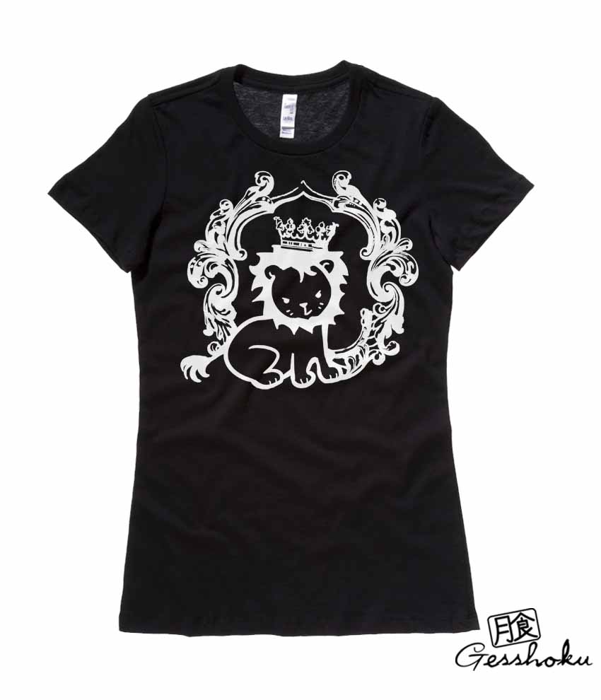 Royal Lion Prince Ladies T-shirt - Black