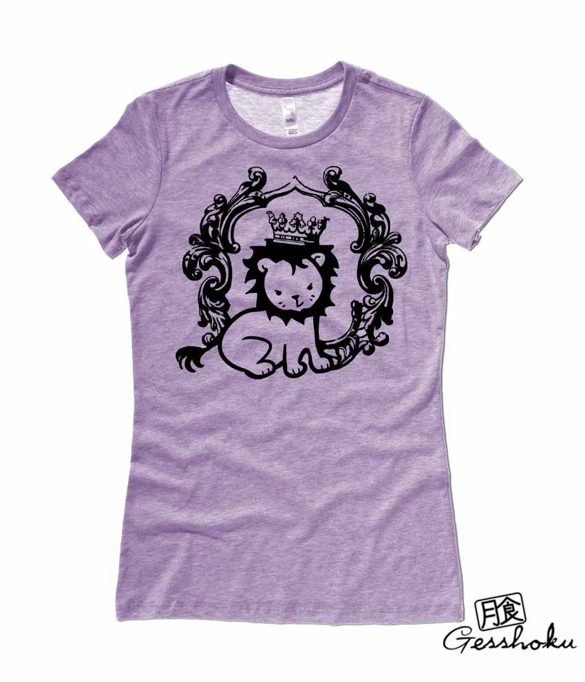 Royal Lion Prince Ladies T-shirt - Heather Purple