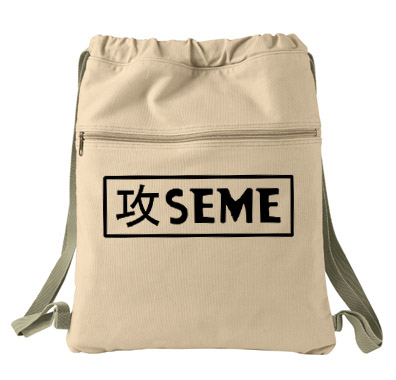 Seme Badge Cinch Backpack - Natural