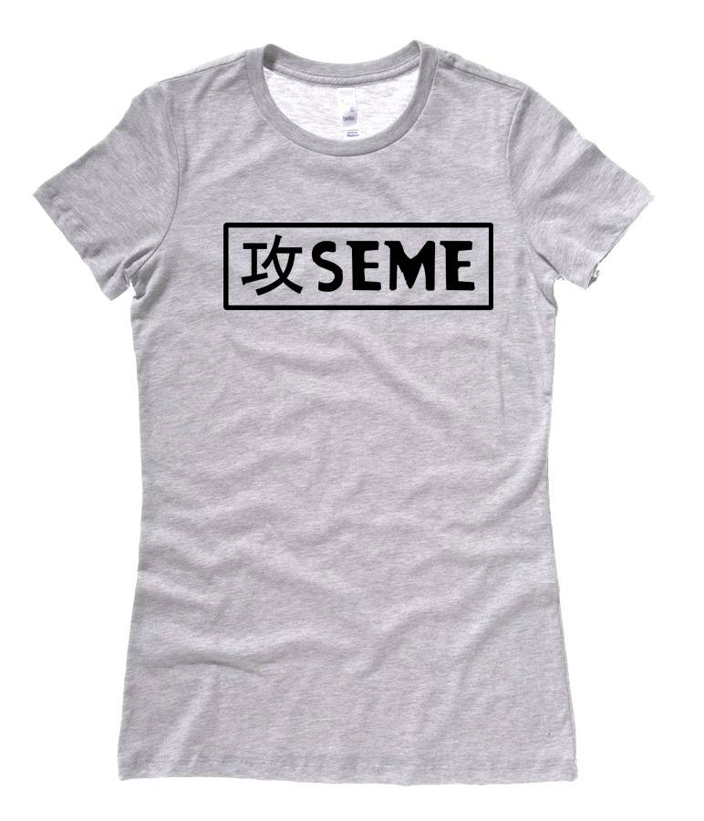 Seme Badge Ladies T-shirt - Light Grey