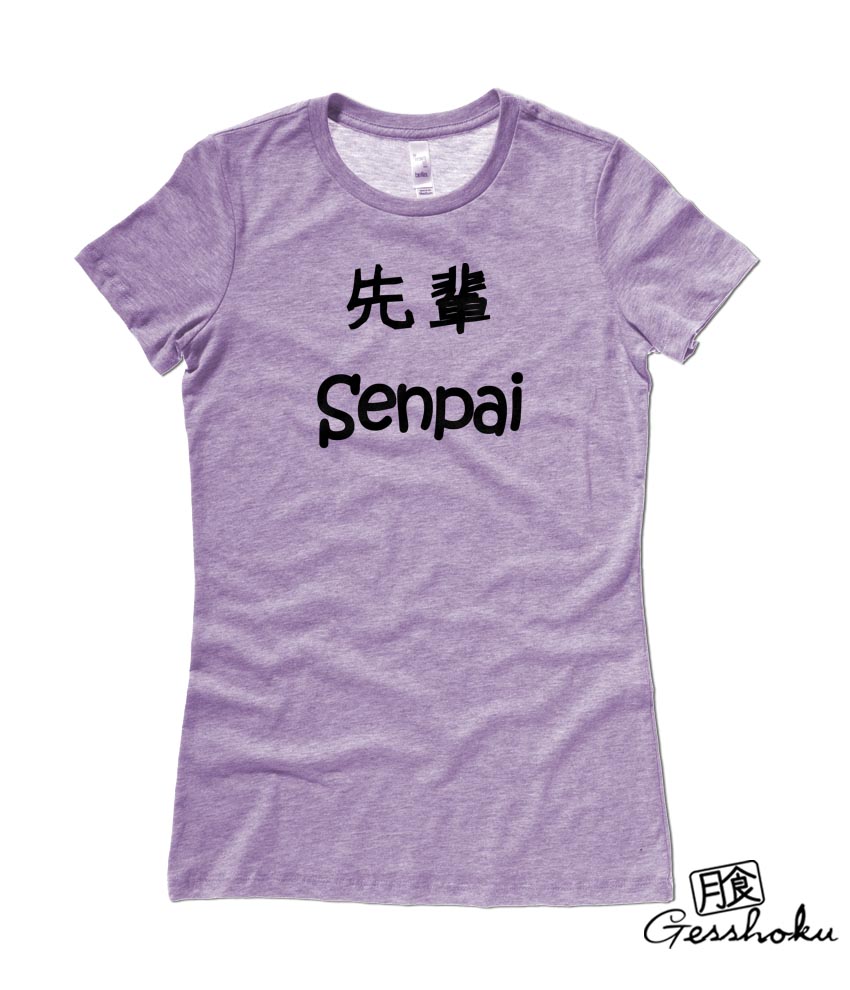 Senpai Ladies T-shirt - Heather Purple