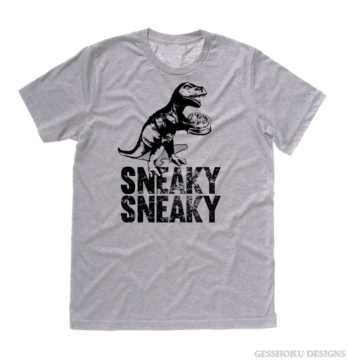 Sneaky Dino T-shirt - Light Grey