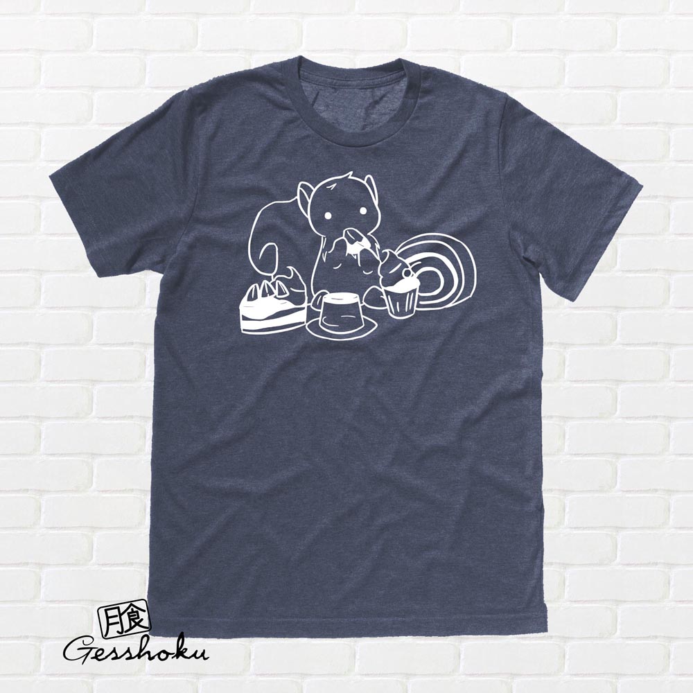 Squirrels and Sweets T-shirt - Heather Navy