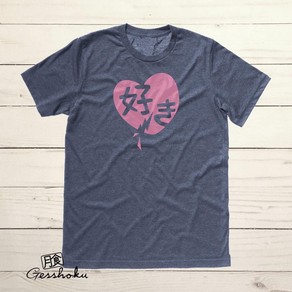 Suki Love T-shirt - Heather Navy