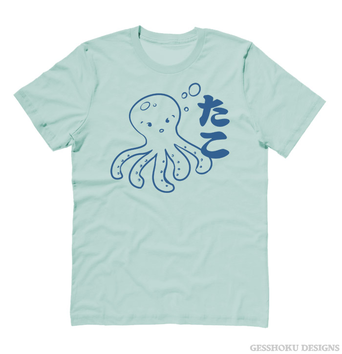 I Love TAKO - Kawaii Octopus T-shirt - Pistachio Green