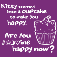 Kitty Turned into a Cupcake