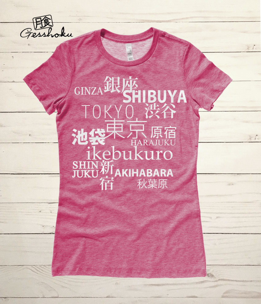 Tokyo Love Ladies T-shirt - Heather Raspberry
