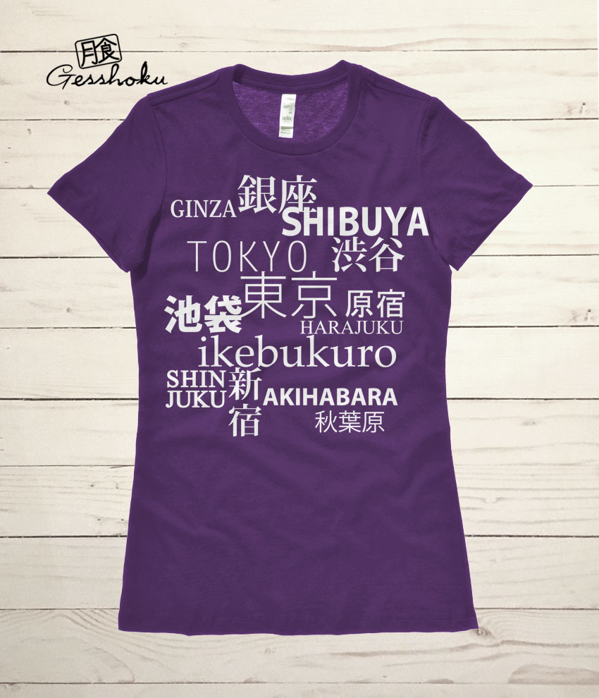 Tokyo Love Ladies T-shirt - Purple