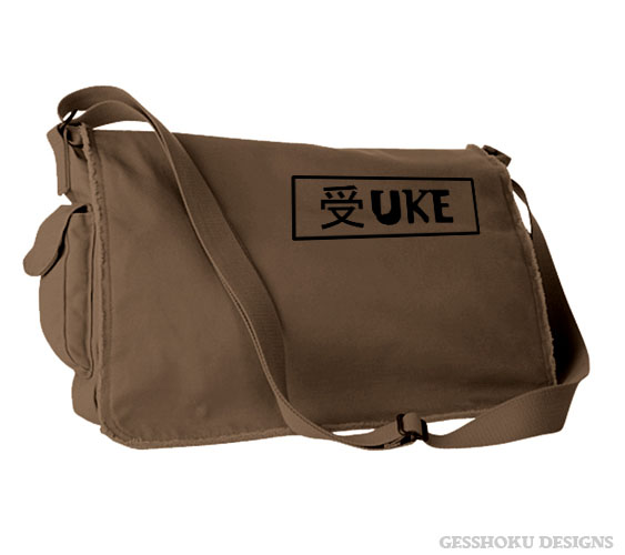 Uke Badge Messenger Bag - Brown
