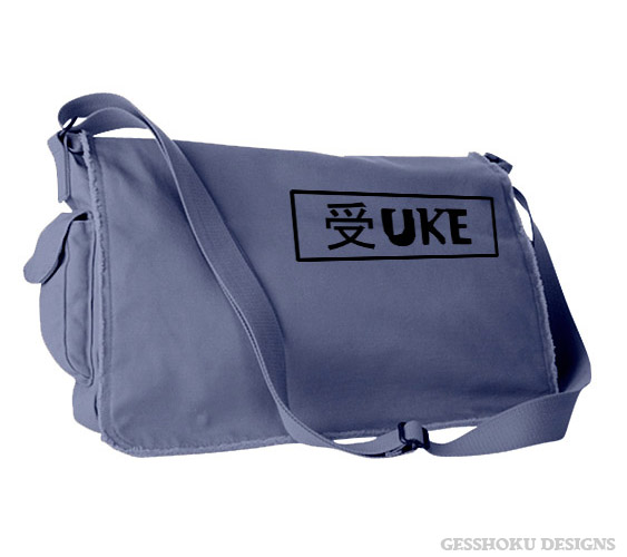 Uke Badge Messenger Bag - Denim Blue