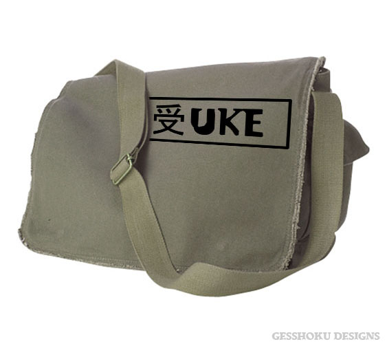 Uke Badge Messenger Bag - Khaki Green