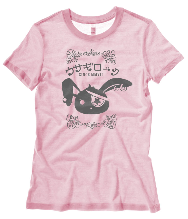 Usagi Rock Jrock Bunny Ladies T-shirt - Light Pink