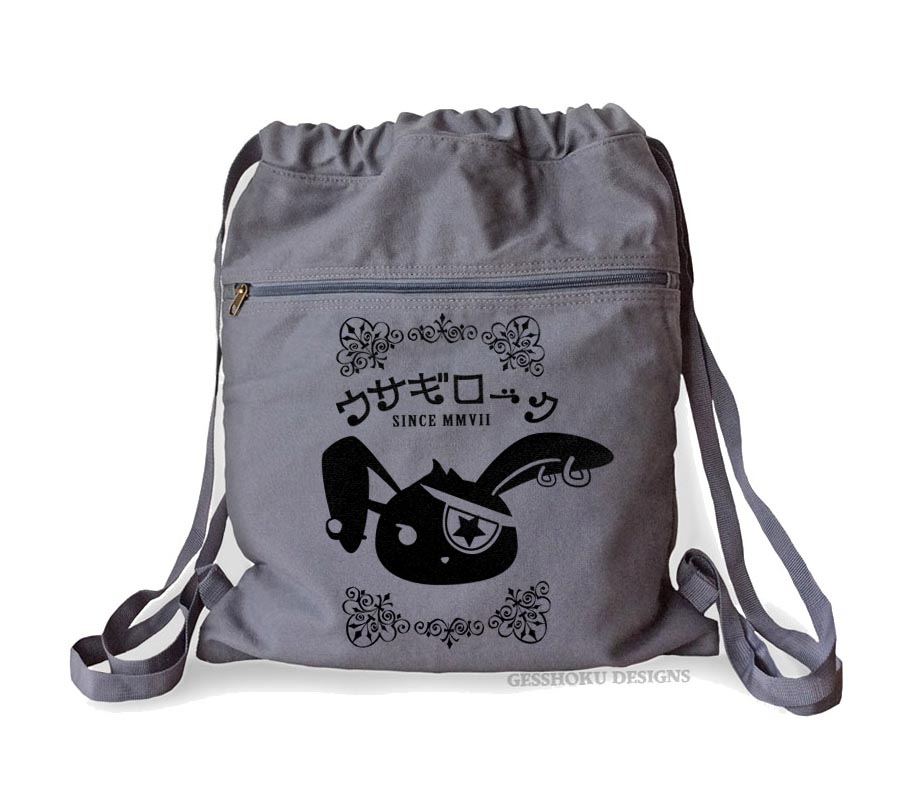 Usagi Rock Bunny Cinch Backpack - Smoke Grey