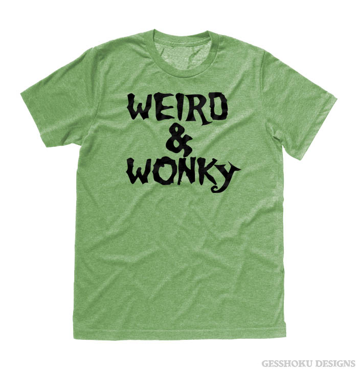 Weird & Wonky T-shirt - Heather Green