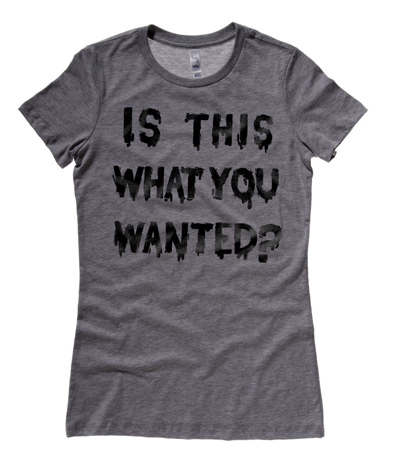 Is ThiS WHaT YoU wANTed? Ladies T-shirt - Deep Heather Grey