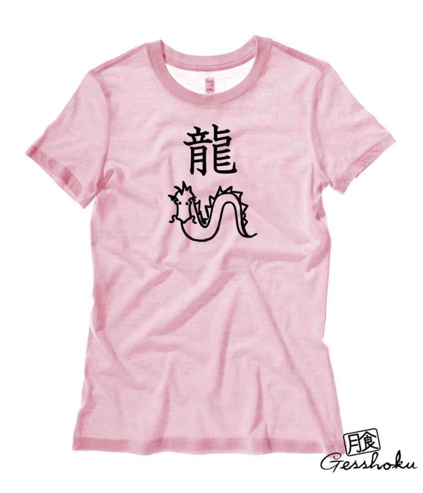 Year of the Dragon Chinese Zodiac Ladies T-shirt - Light Pink