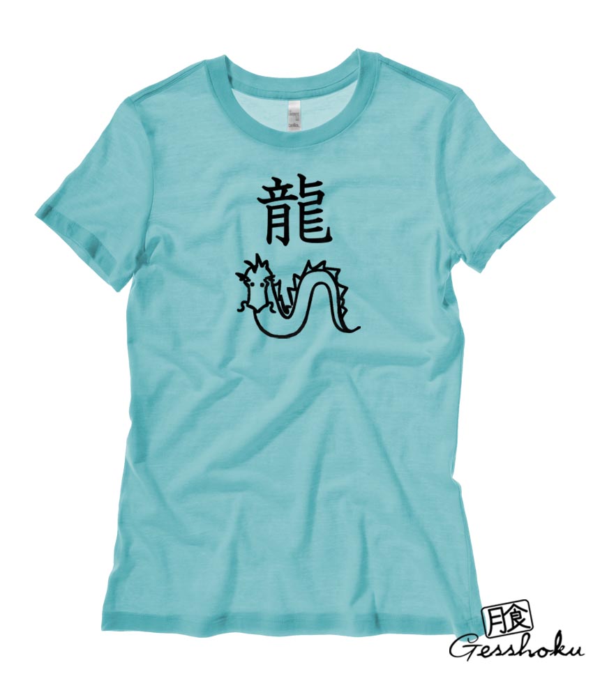 Year of the Dragon Chinese Zodiac Ladies T-shirt - Teal