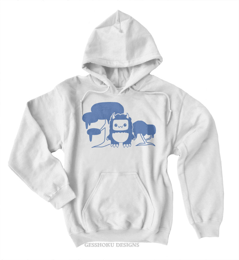Tricky Yeti's Magical Forest Pullover Hoodie - White
