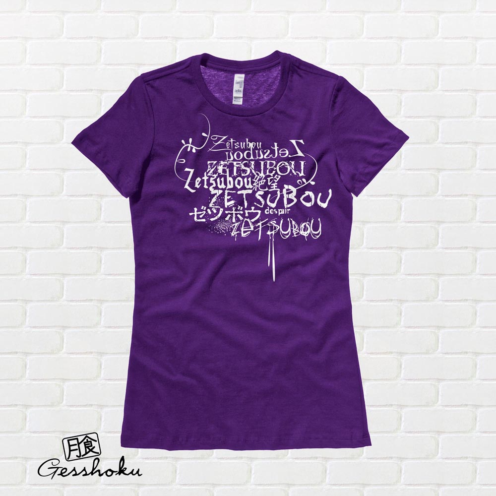 Despair Zetsubou Ladies T-shirt - Purple