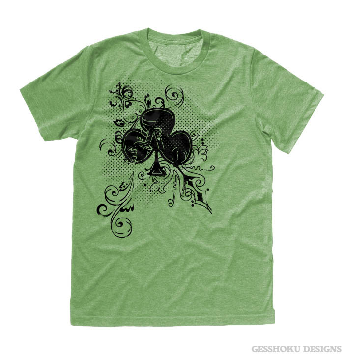 Ace of Clovers T-shirt - Heather Green