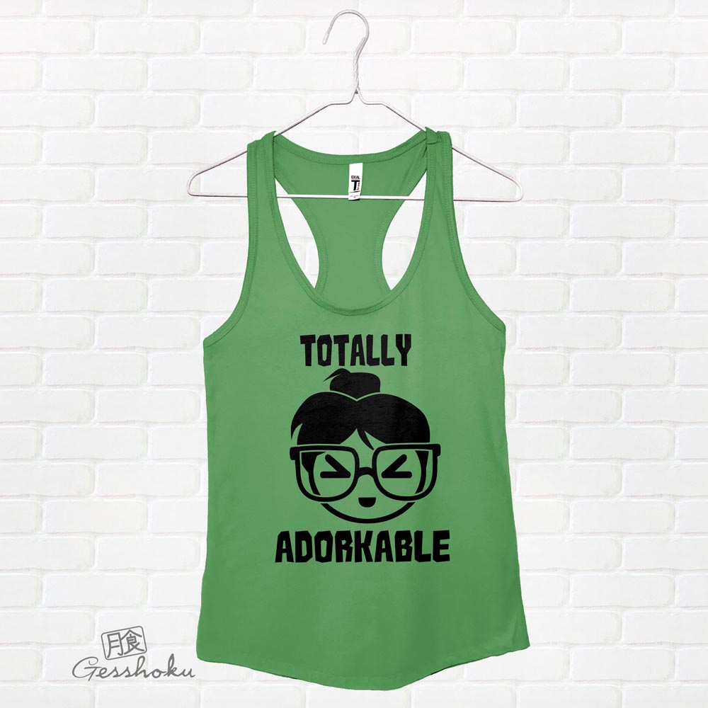 Totally Adorkable Flowy Tank Top - Green