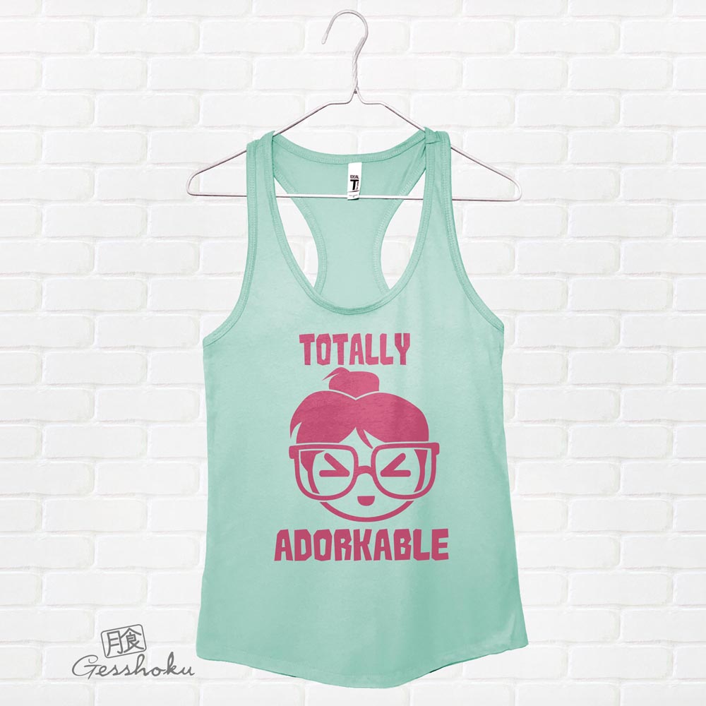 Totally Adorkable Flowy Tank Top - Mint