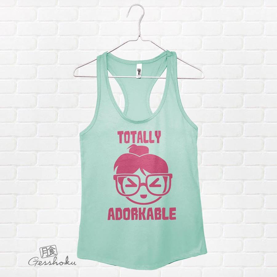 Totally Adorkable Flowy Tank Top - Mint