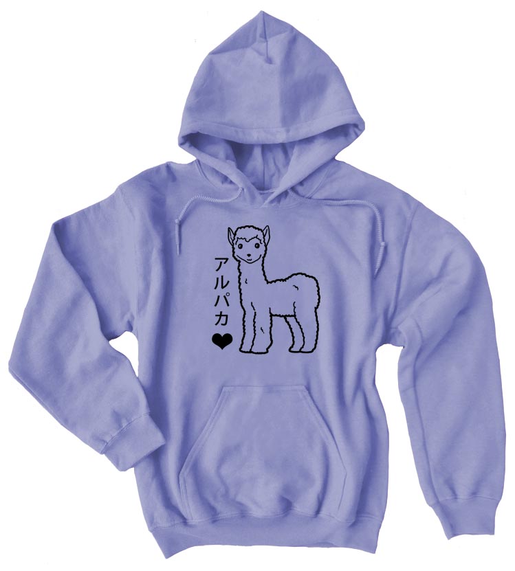 Alpaca Love Pullover Hoodie - Violet