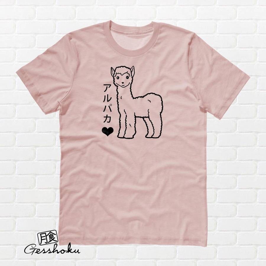 Alpaca Love T-shirt - Rose Gold