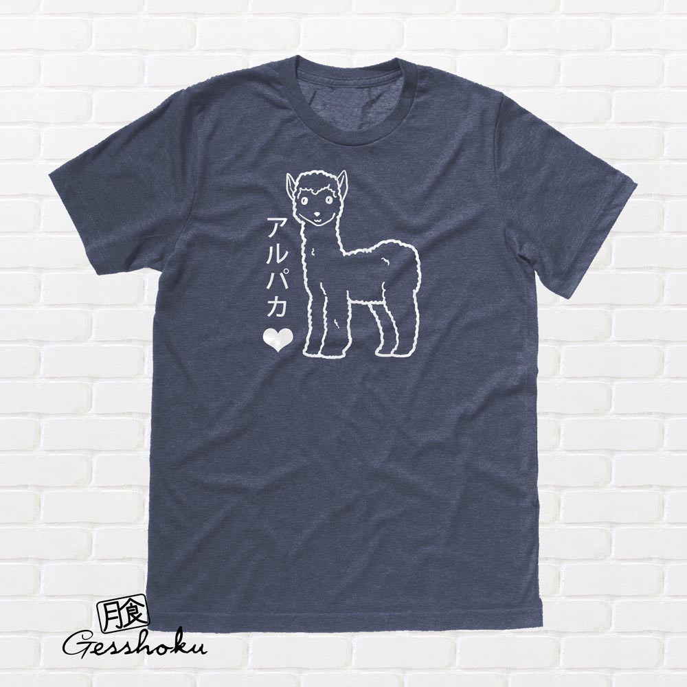 Alpaca Love T-shirt - Heather Navy