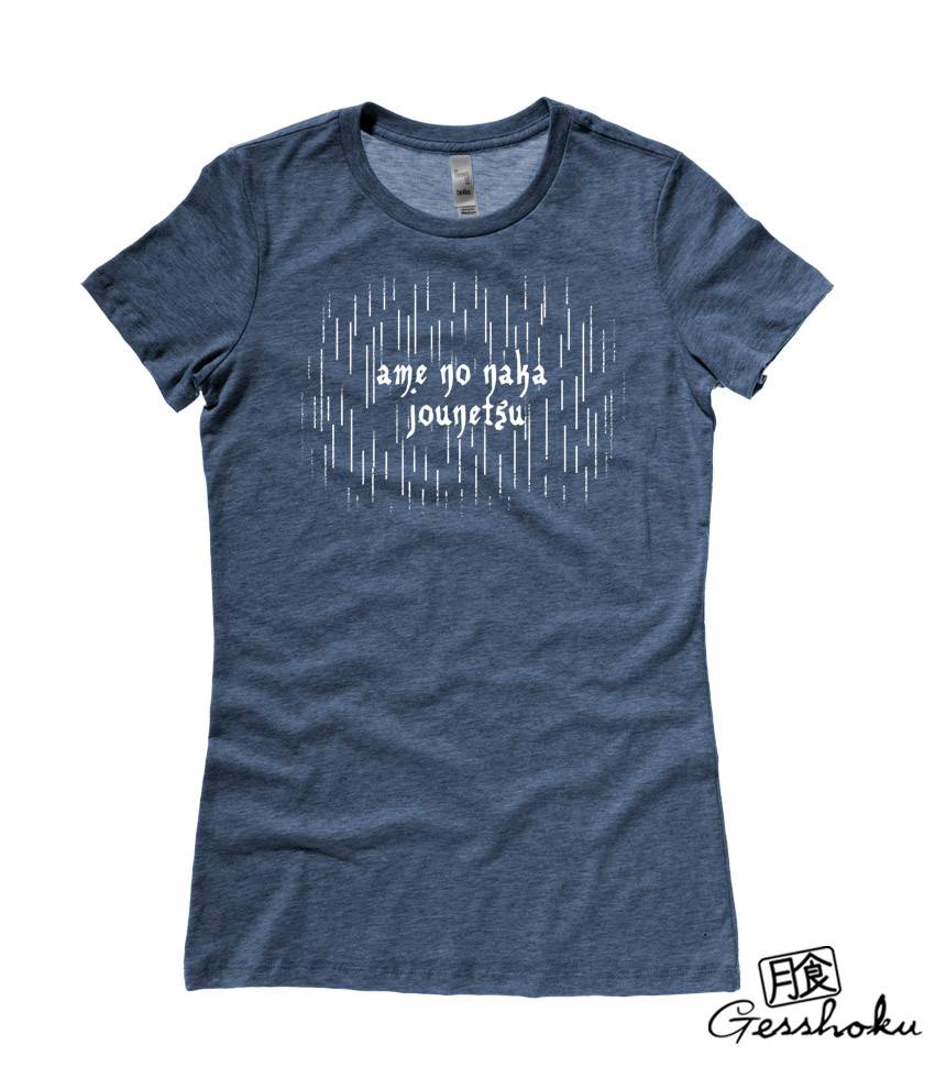 Passion in the Rain Ladies T-shirt - Heather Navy