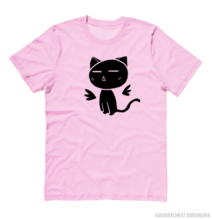 Angel Wings Kawaii Kitty T-shirt - Light Pink