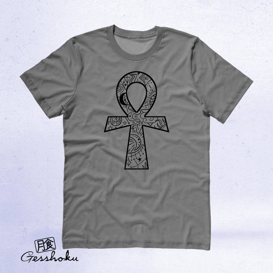 Ankh Illustration T-shirt - Charcoal Grey