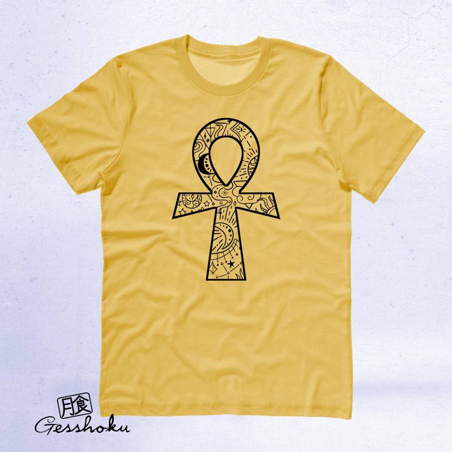 Ankh Illustration T-shirt - Gold