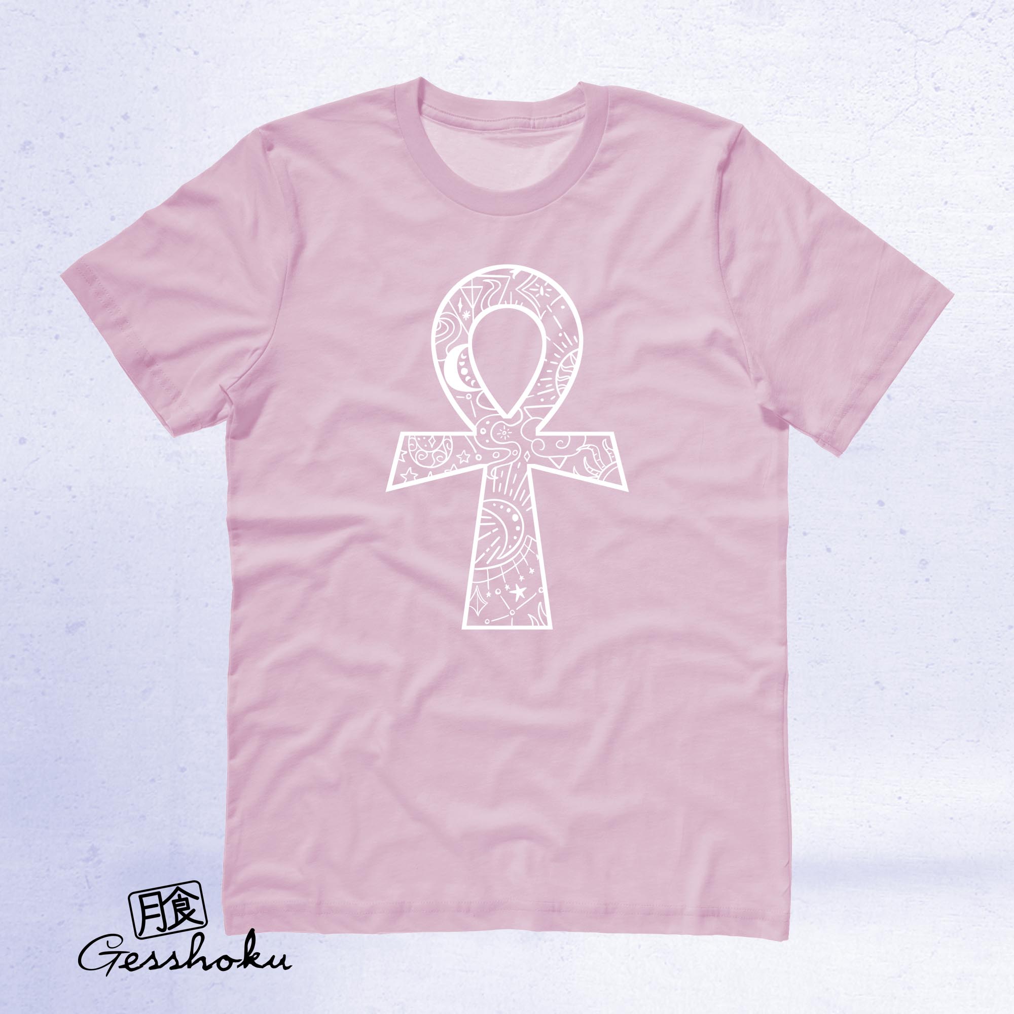 Ankh Illustration T-shirt - Light Pink