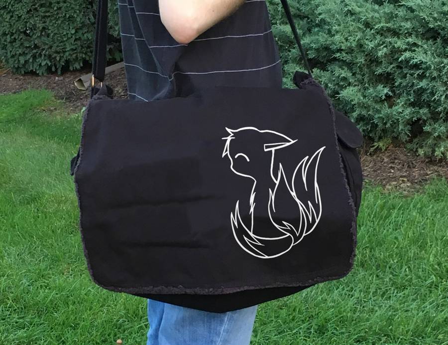 3-Tailed Baby Kitsune Messenger Bag -