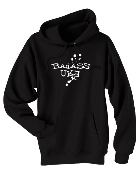 Badass Uke Pullover Hoodie - Black